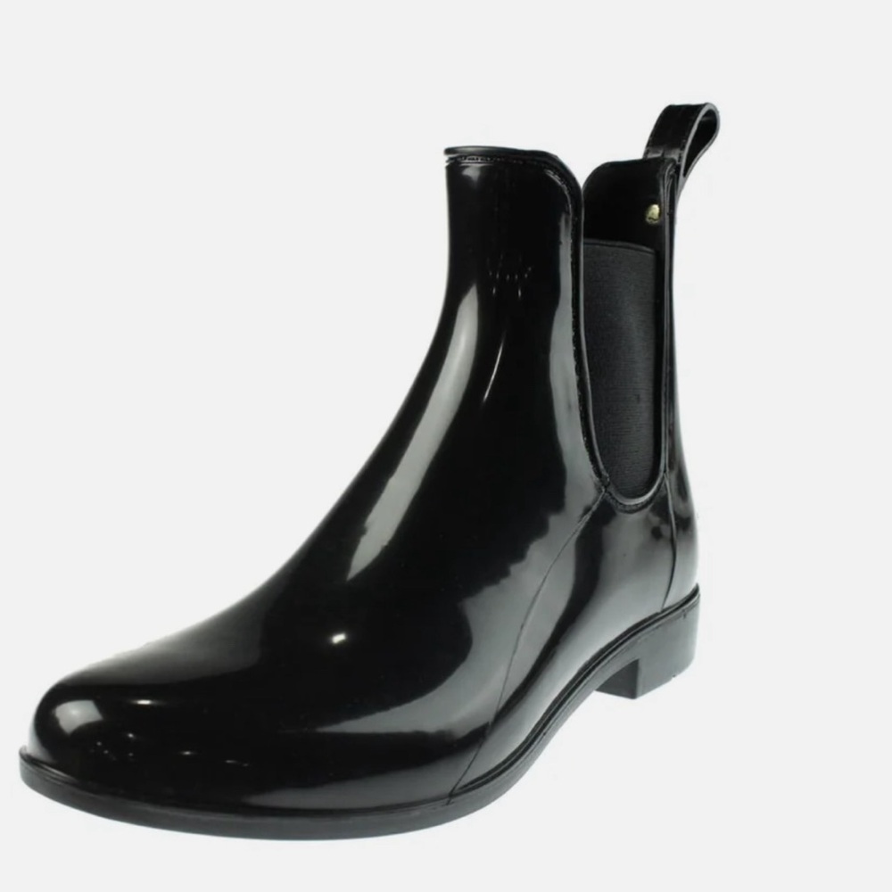 Sam Edelman Glossy Black Tinsley Rain Boots SIZE 9M